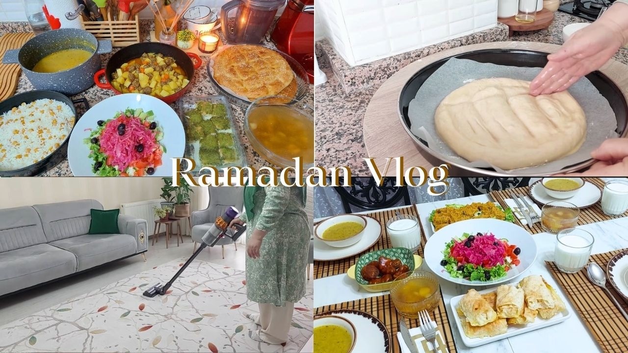 Huzurlu Bir Ramazan Günü 🌙 | İftar Hazırlığı, Örgü Çanta, Ramazan Pidesi & Temizlik | Sessiz vlog 🌱