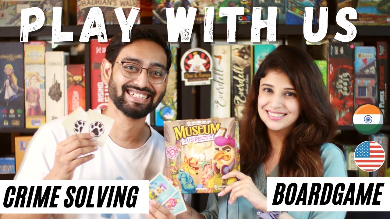 Play with Us! - Museum Suspects. A family crime solving Board Game