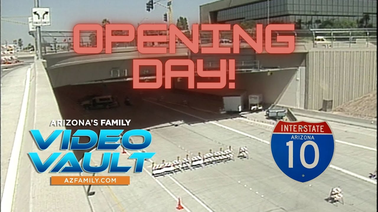 The I-10 Deck Park Tunnel opens in Phoenix (Aug. 10, 1990)