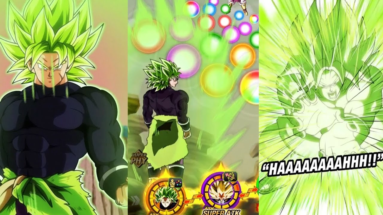 NEW PHY Controlled SSJ Broly INTRO, SUPER ATTACKS, ACTIVE SKILL, MOTIONS + OST! Dokkan SPARKING