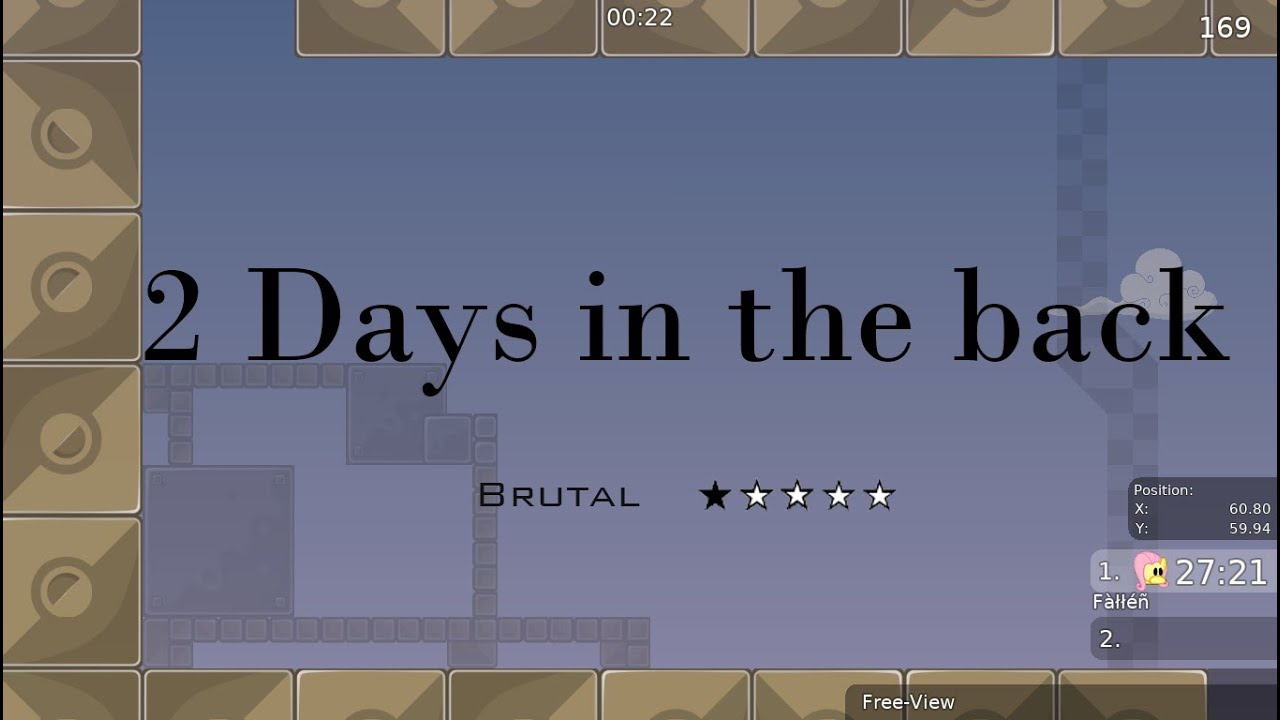 DDNet ( Teeworlds ) – 2 Days in the Back (Brutal ★✰✰✰✰)