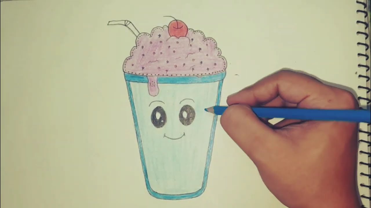 Easy Ice-Cream Glass Drawing Tutorial | Step-by-Step Guide for Beginners | easy draw