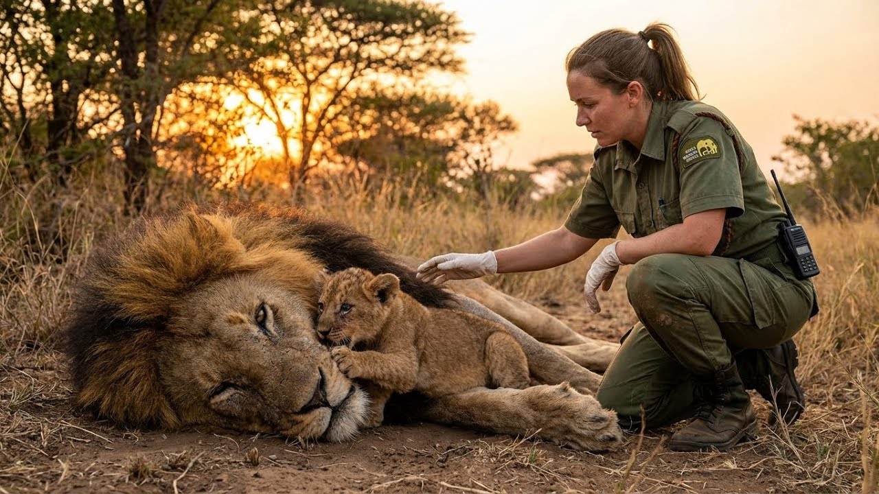 Rescuing a Dying Father Lion After His Cub Begged for Help… The Recovery Is a Miracle