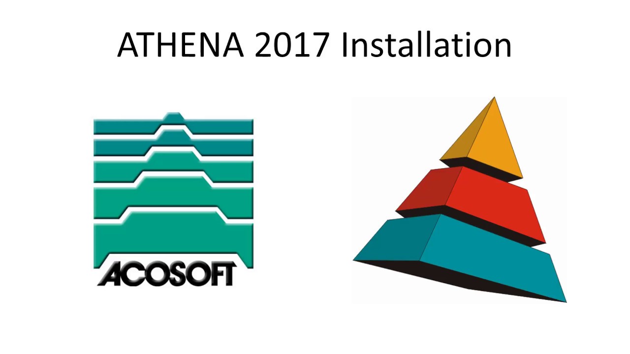 Instruction installation ATHENA 2017