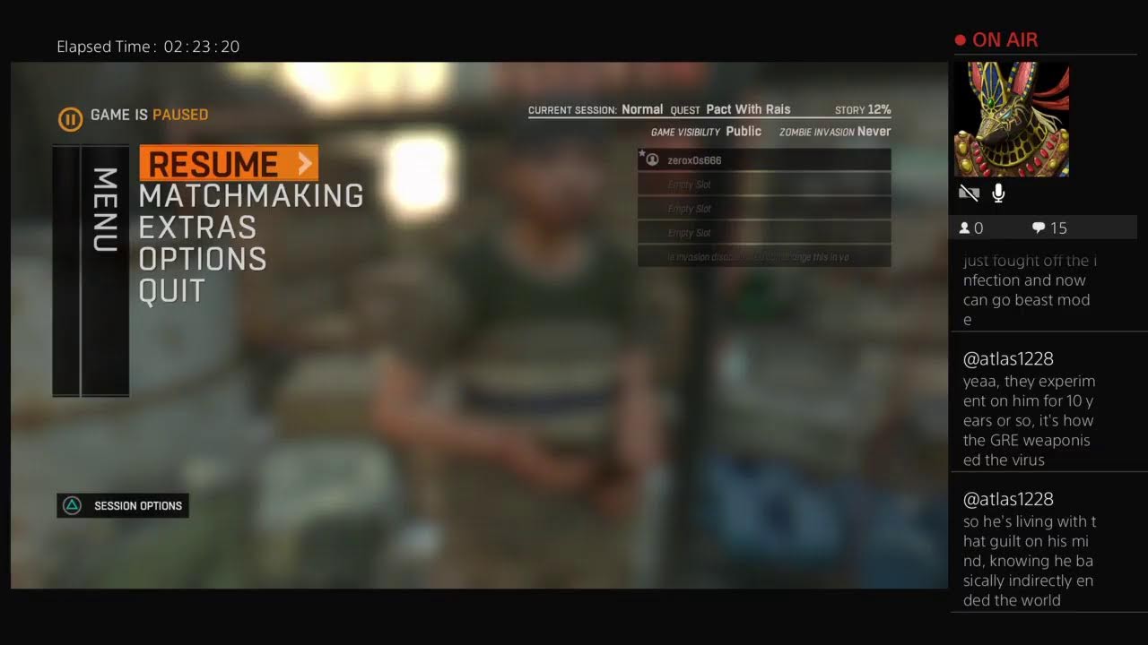 zerox0s666's is playing dying light
