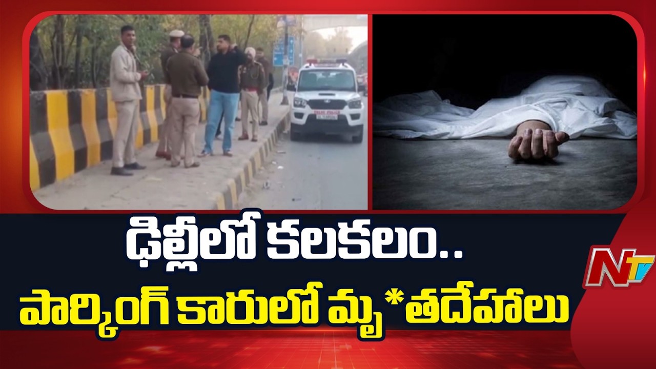 Delhi: ఢిల్లీలో కలకలం.. పార్కింగ్ కారులో మృ*తదేహాలు | NTV Telugu