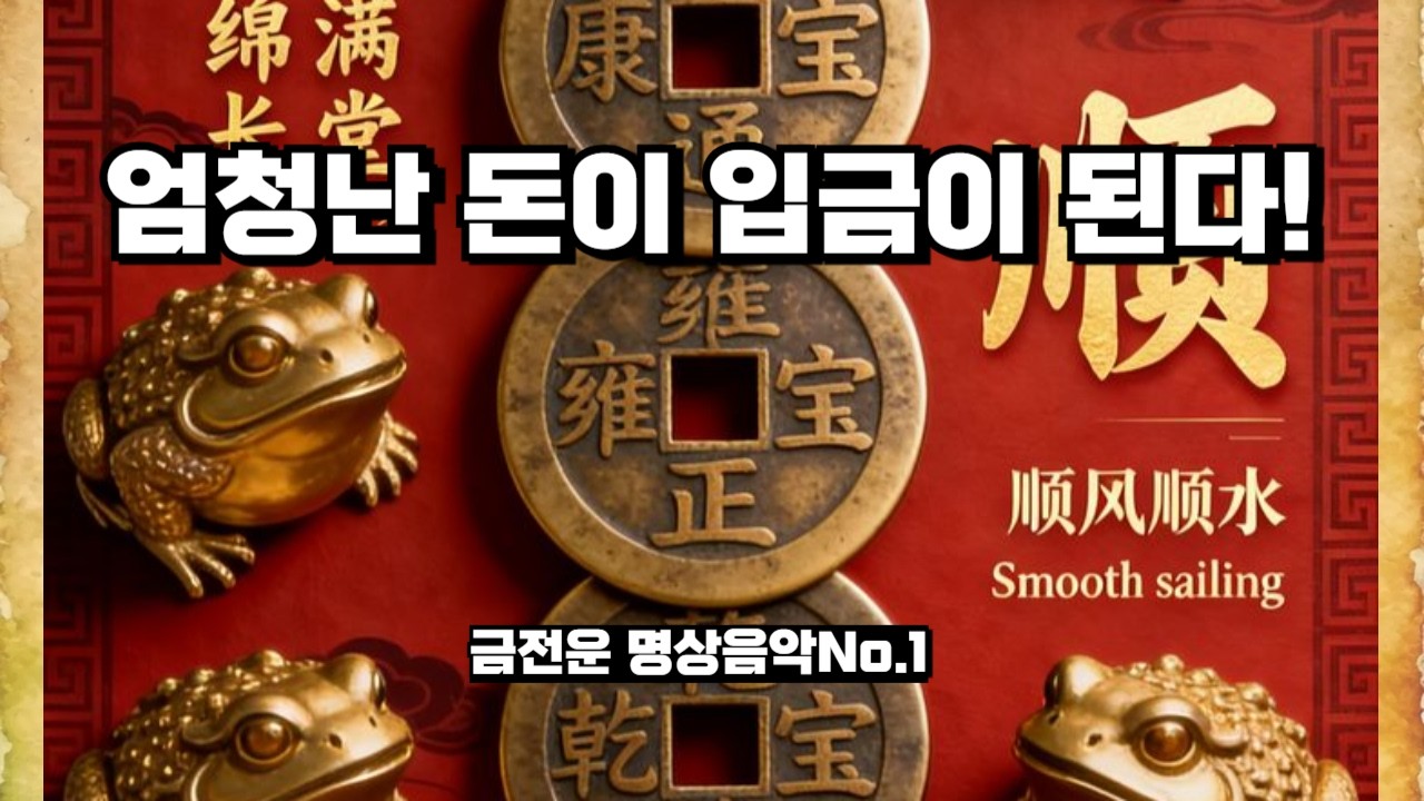 엄청난 돈이 입금이 됩니다, 연휴를 편안히 웃으며 보낼 수 있는 엄청난 돈이 입금이 됩니다 즐거운 설 연휴 되세요, 금전운 명상음악No.1