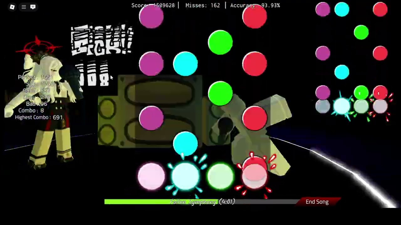 05.07 Basically FNF Remix - Fallen Symphony Fallen Angel 379 Miss Clear [Roblox] (4/4)