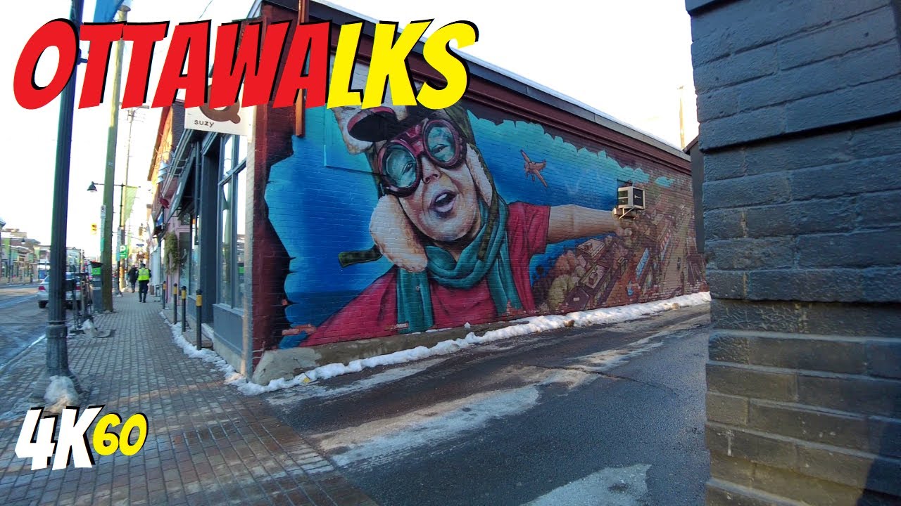 Glebe walk to Parliament of Canada, Bank street Ottawa walking tour, February 4, 2021