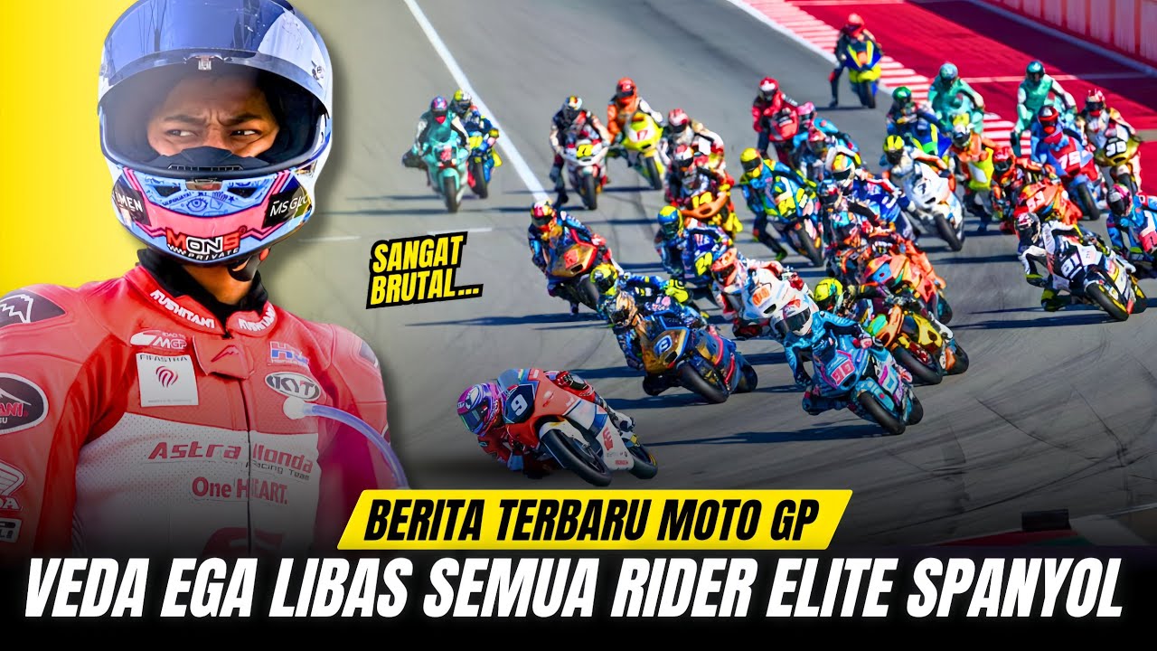 PADOK MOTO 3 GEMPAR ‼️VEDA EGA HANCURKAN DOMINASI RIDER SPAYOL DI KANDANG SENDIRI !