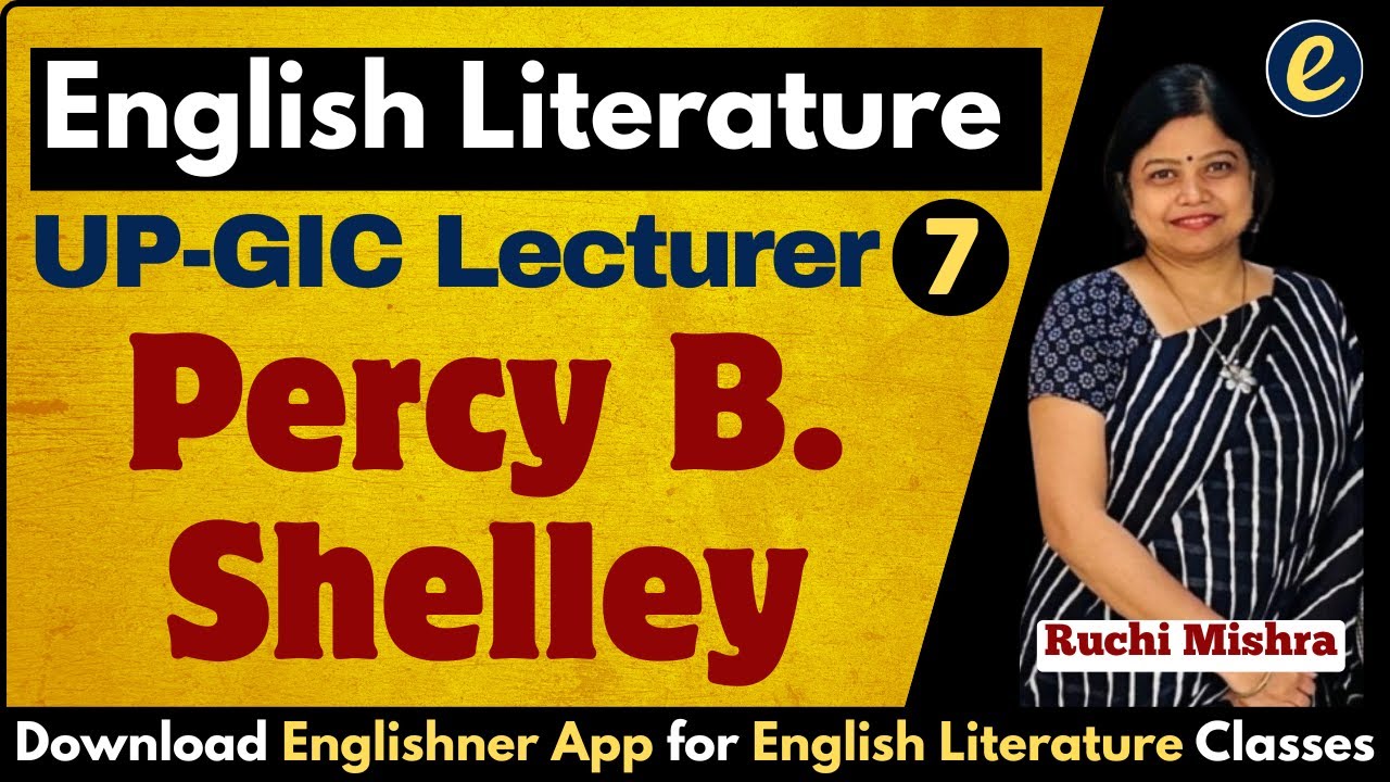 MCQs on Percy B Shelley | English Literature Classes by Ruchi Mishra | Englishner App