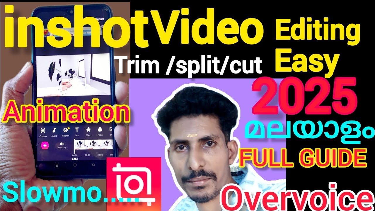🧲How to make video on inshot app/👈🏻Inshot video editer /Inshot app tutorial malayalam 