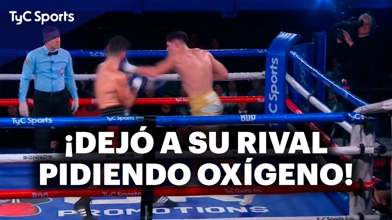 TREMENDO NOCAUT 🔥 GOLPEÓ TAN FUERTE QUE DEJÓ A SU RIVAL CON TUBO DE OXÍGENO 🔥 BOXEO ARGENTINO