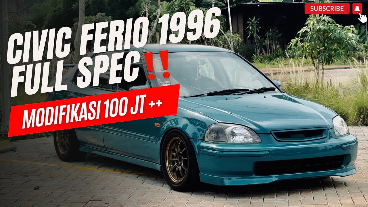 CIVIC TUA GAYANYA SEHEDON CIVIC TURBO😧⁉️ HONDA CIVIC FERIO 1996 FULL MODIFIKASI | BIKS GARAGE