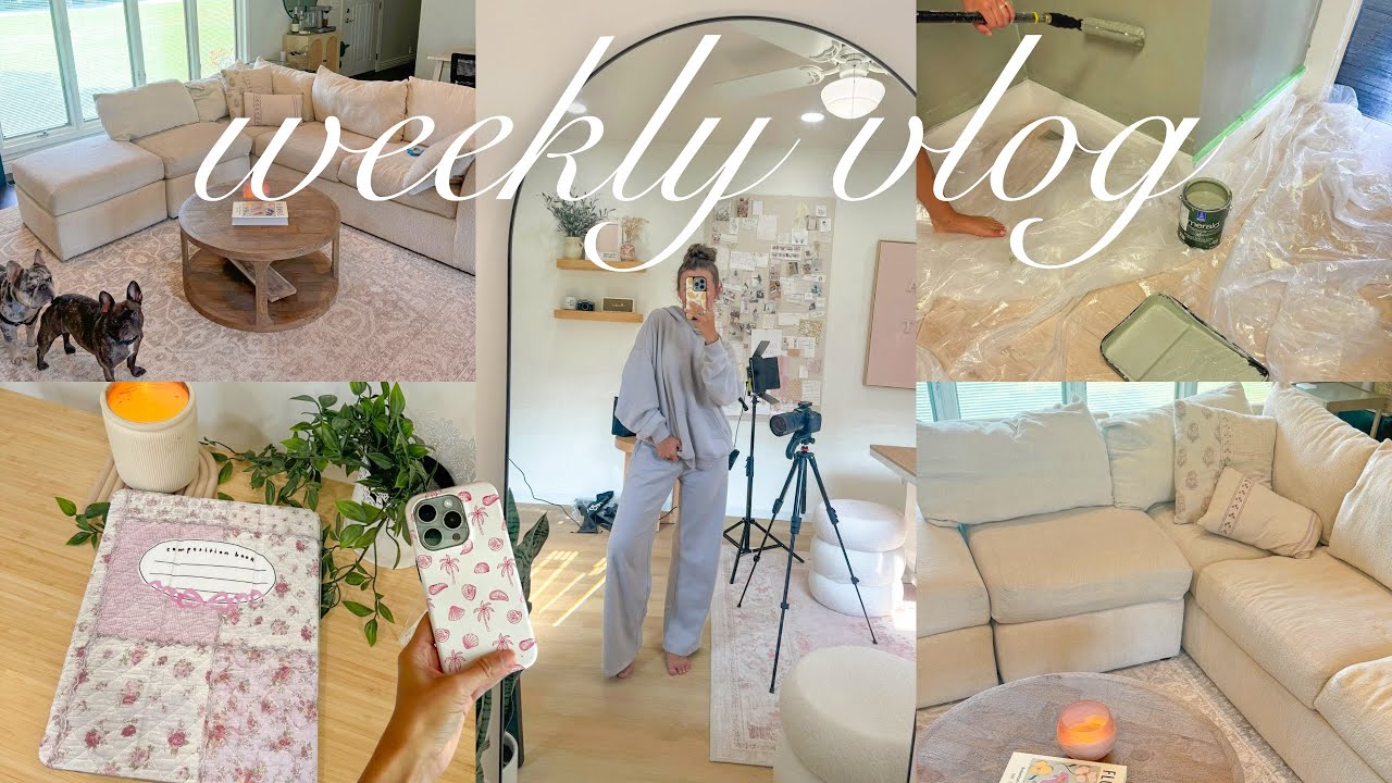 WEEK IN MY LIFE: new couch, productive days, working from home, helping friends move, + MORE 💌