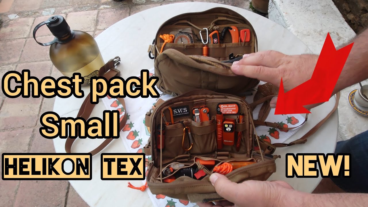 Revisión- Mochila de pecho helikon tex & comparación.