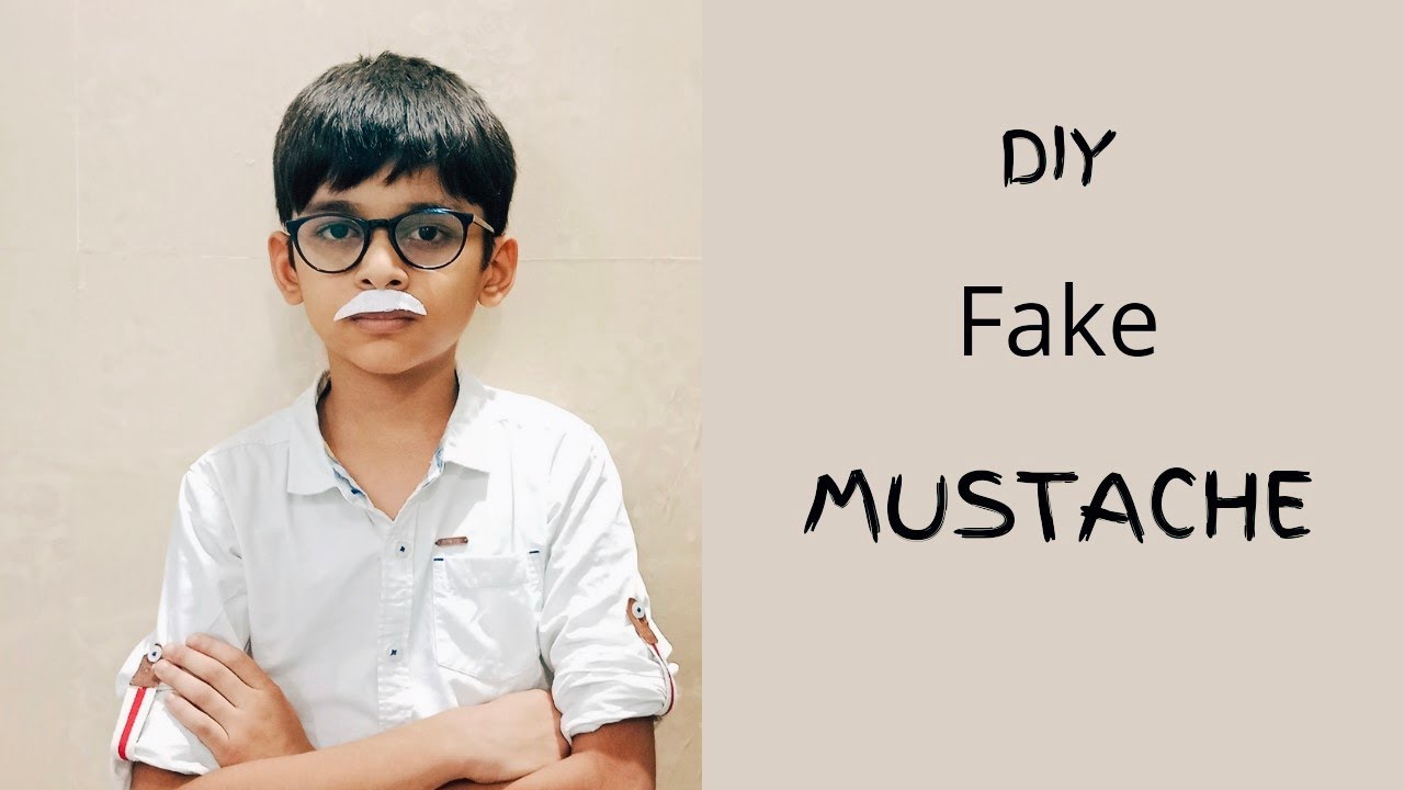 How to Make a Fake Moustache that Sticks | નકલી મૂછો (મૂંછ) બનાવતા શીખો