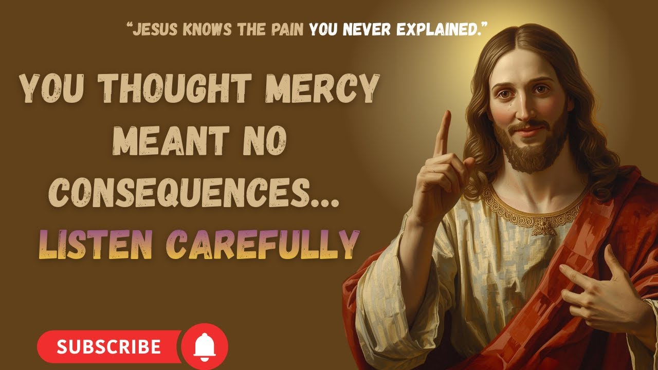 God message today for you God’s Mercy Is Not Permission This Is a Loving Warning| Bless me.