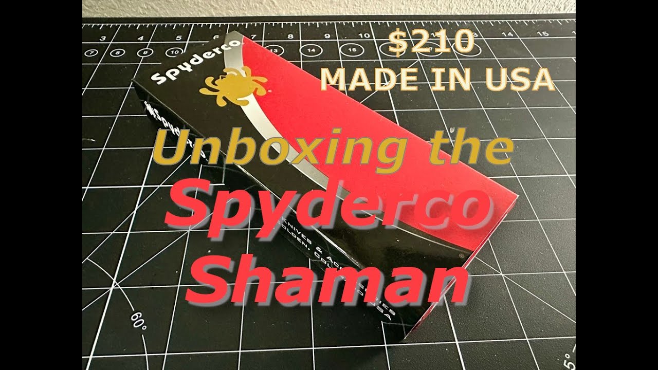 Unboxing the Spyderco Shaman