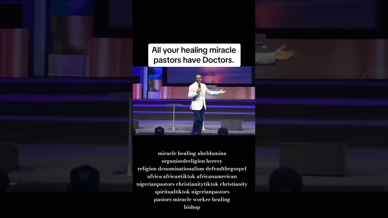 All your healing miracle pastors have Doctors #shorts #miracle #dr #abeldamina #organisedreligion