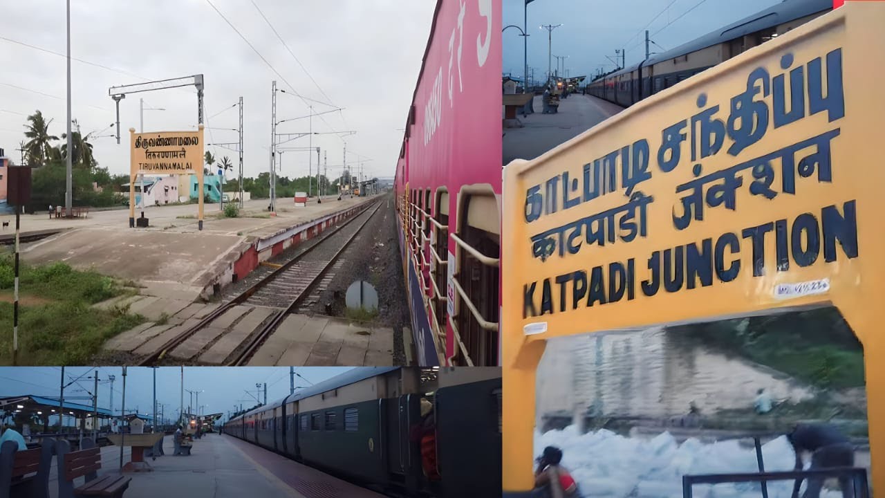 katpadi to tiruvannamalai train travel