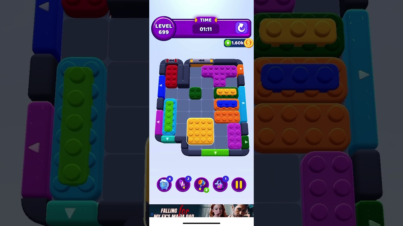 Color Block Jam 699 &ndash; Full Puzzle Solution (No Boosters)