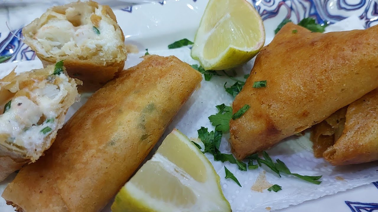بوراك بالحوت او الكروفات...bourek aux crevettes et /ou poissons