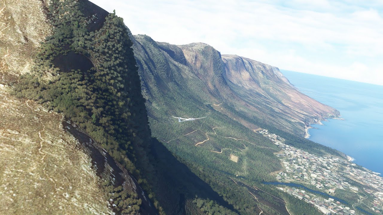 MSFS 2020 - Gliding Table Mountain, Cape Town South Africa