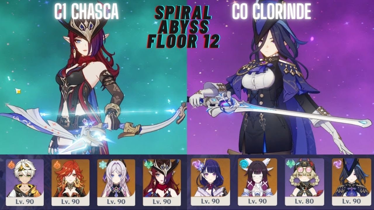 F2P Chasca & Clorinde Team Easy guide - Spiral Abyss 6.3