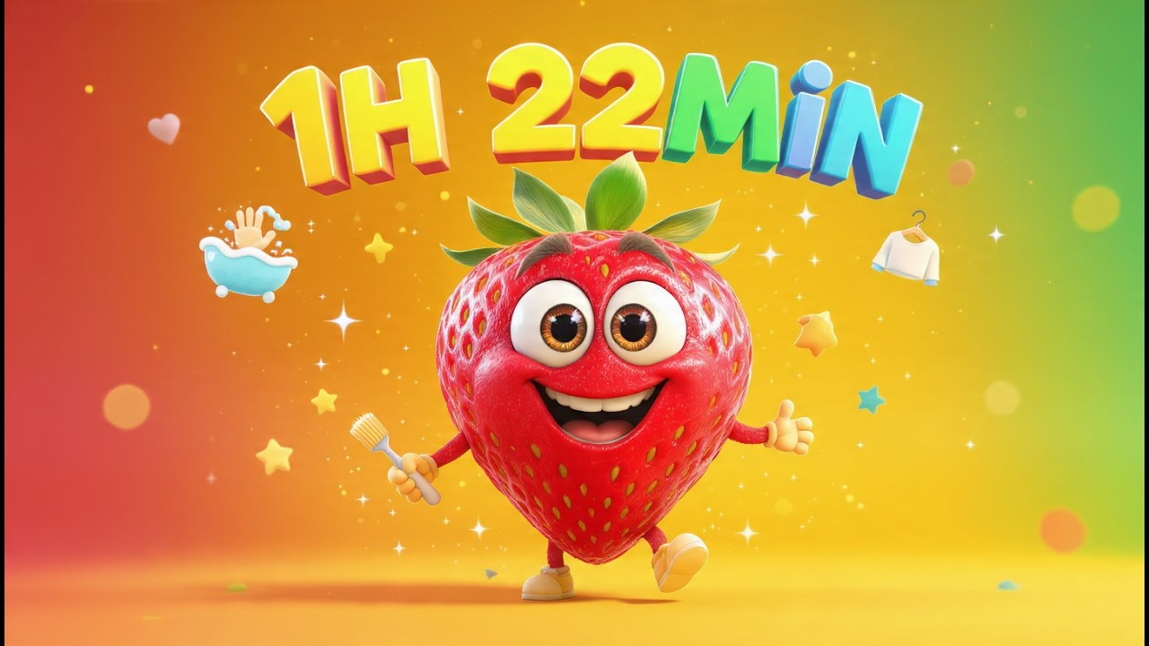 2H Berry Jam🍓 ABC, Numbers & Shapes | Learning Songs for Toddlers