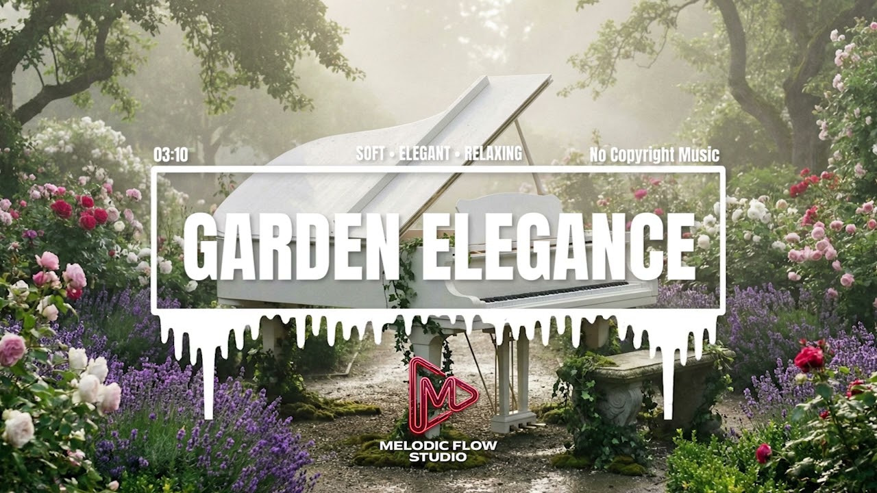 GARDEN ELEGANCE - SOFT & RELAXING PIANO (NO COPYRIGHT MUSIC)