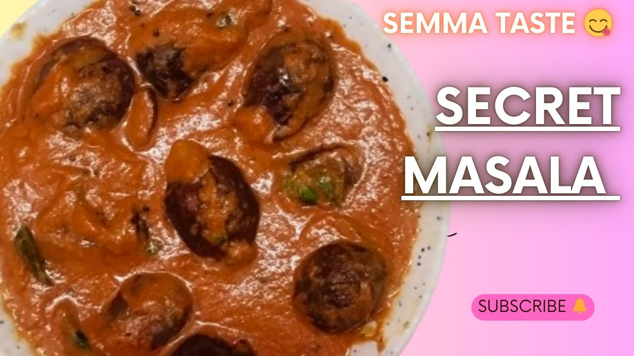 எண்ணை கத்திரிக்காய் இப்படி செஞ்சா Taste  vera leval/secret masala 😋