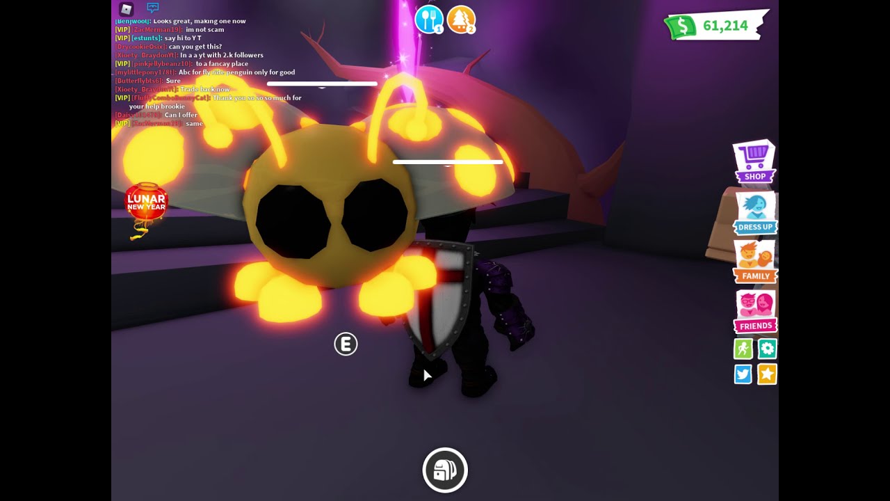 neon gold lady bug Adopt me Estunts