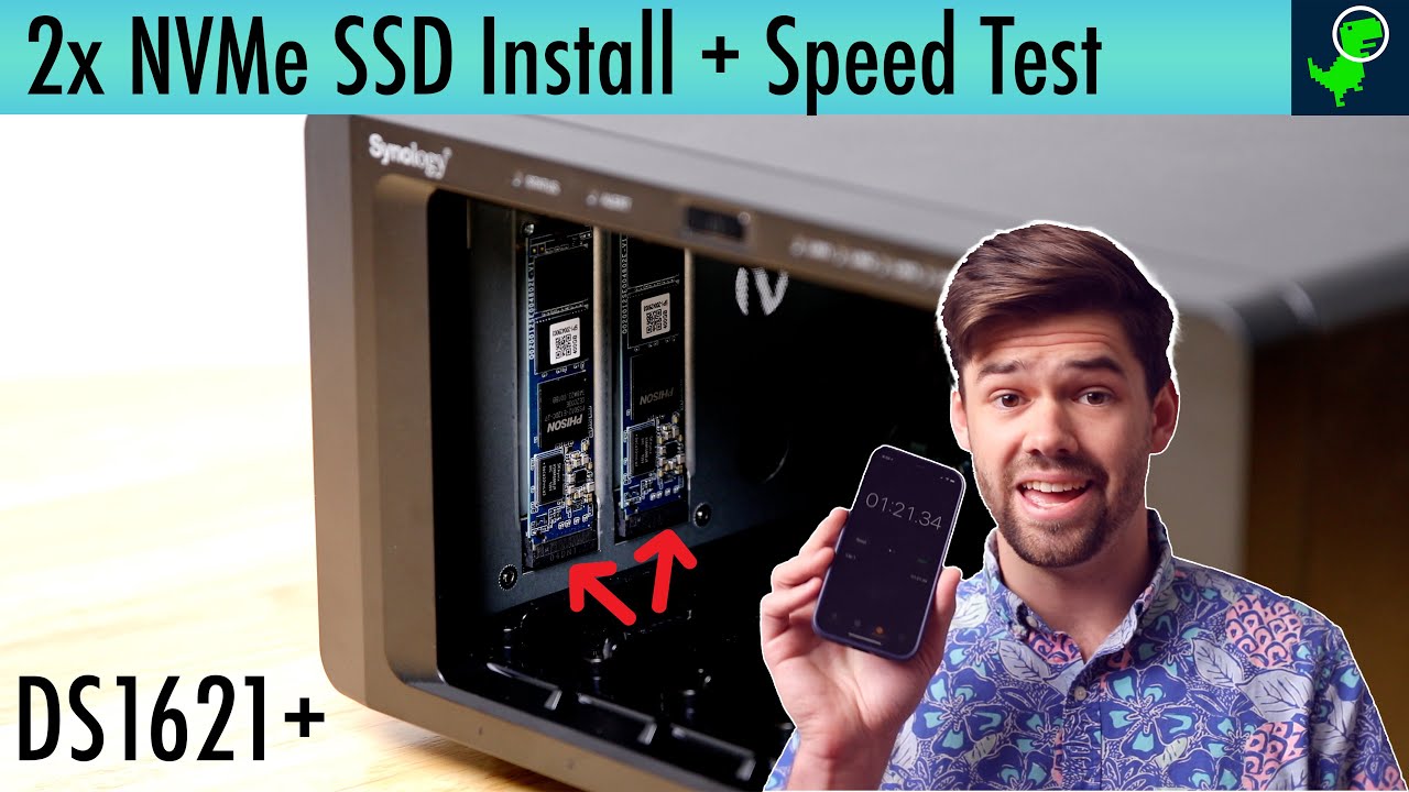 Установка двух кэширующих SSD-накопителей NVMe + тест скорости (они БЫСТРЫЕ) на Synology DS1621+ ...