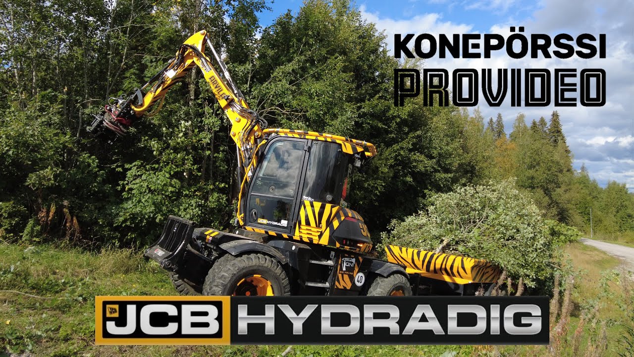 Toni Arvila varustaa koneensa monipuolisesti eikä JCB Hydradig tee poikkeusta.