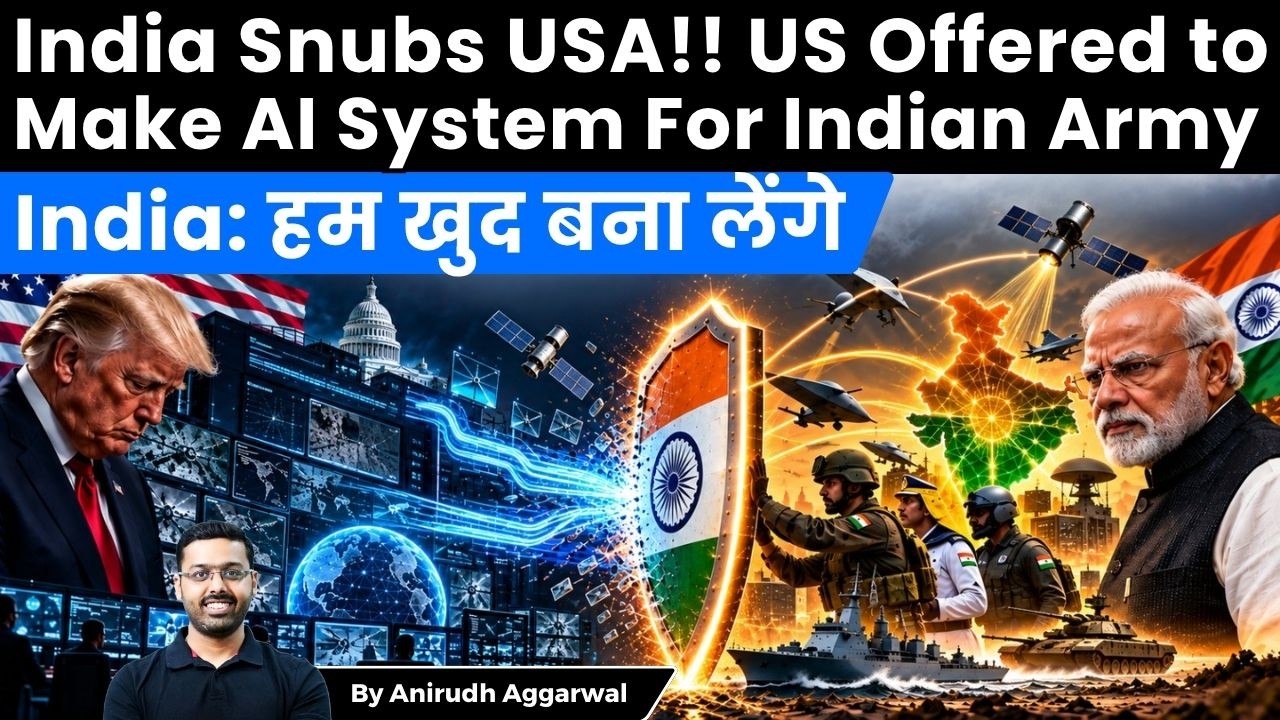 India Snubs USA! US Offered to Make AI System For Indian Army. India's Huge Leap for Sovereignty