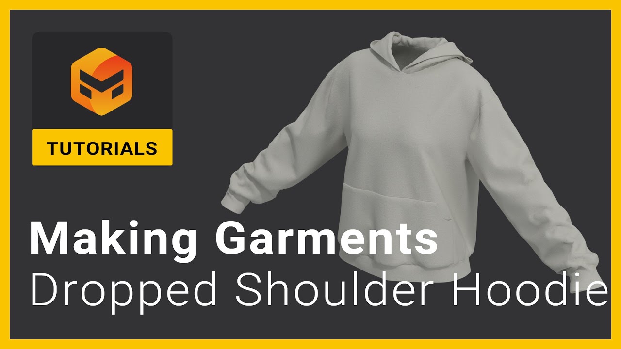 Урок Marvelous Designer 11: толстовка с длинным рукавом и приспущенным плечом
