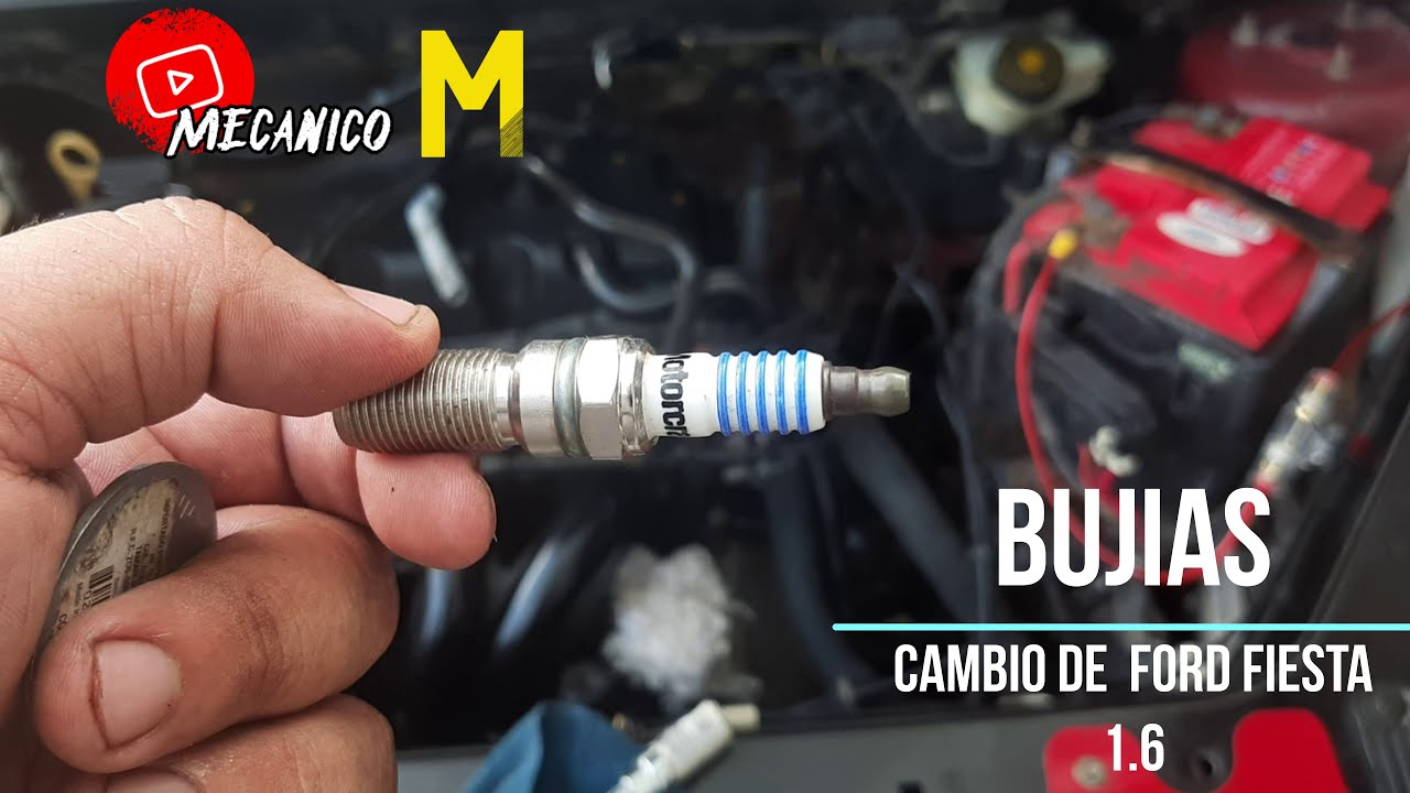 COMO CAMBIAR Y CALIBRAR BUJIAS DEL FORD FIESTA,KA,IKON,CURIER MOTOR 1.6