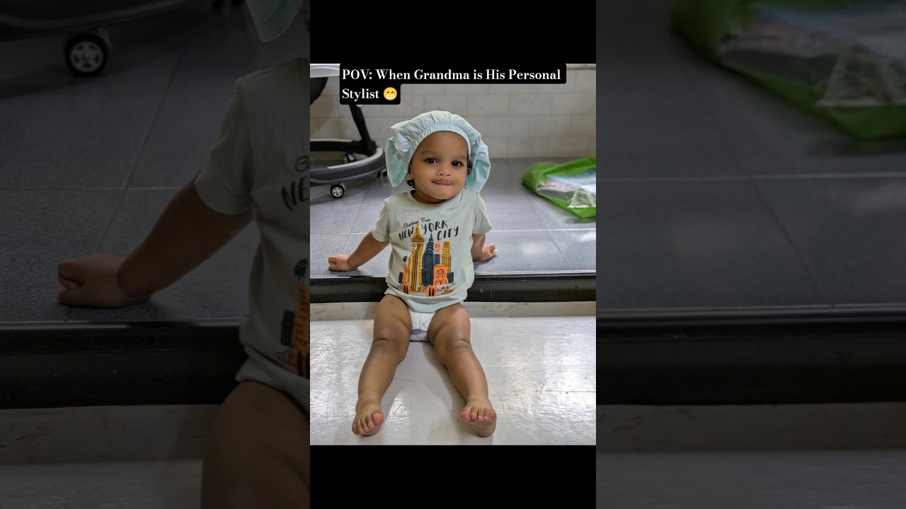 Part1 - When Grandma is his personal stylist 😉 #shorts #viral #trending #ytshorts #funny