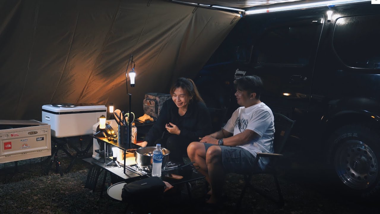 Jimny jb43 roof tent camping
