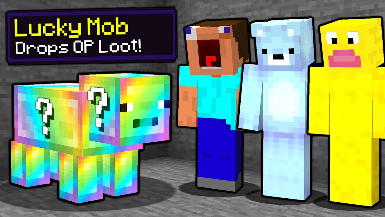 Мы добавили СУПЕР УДАЧЛИВЫХ МОБОВ в Minecraft...