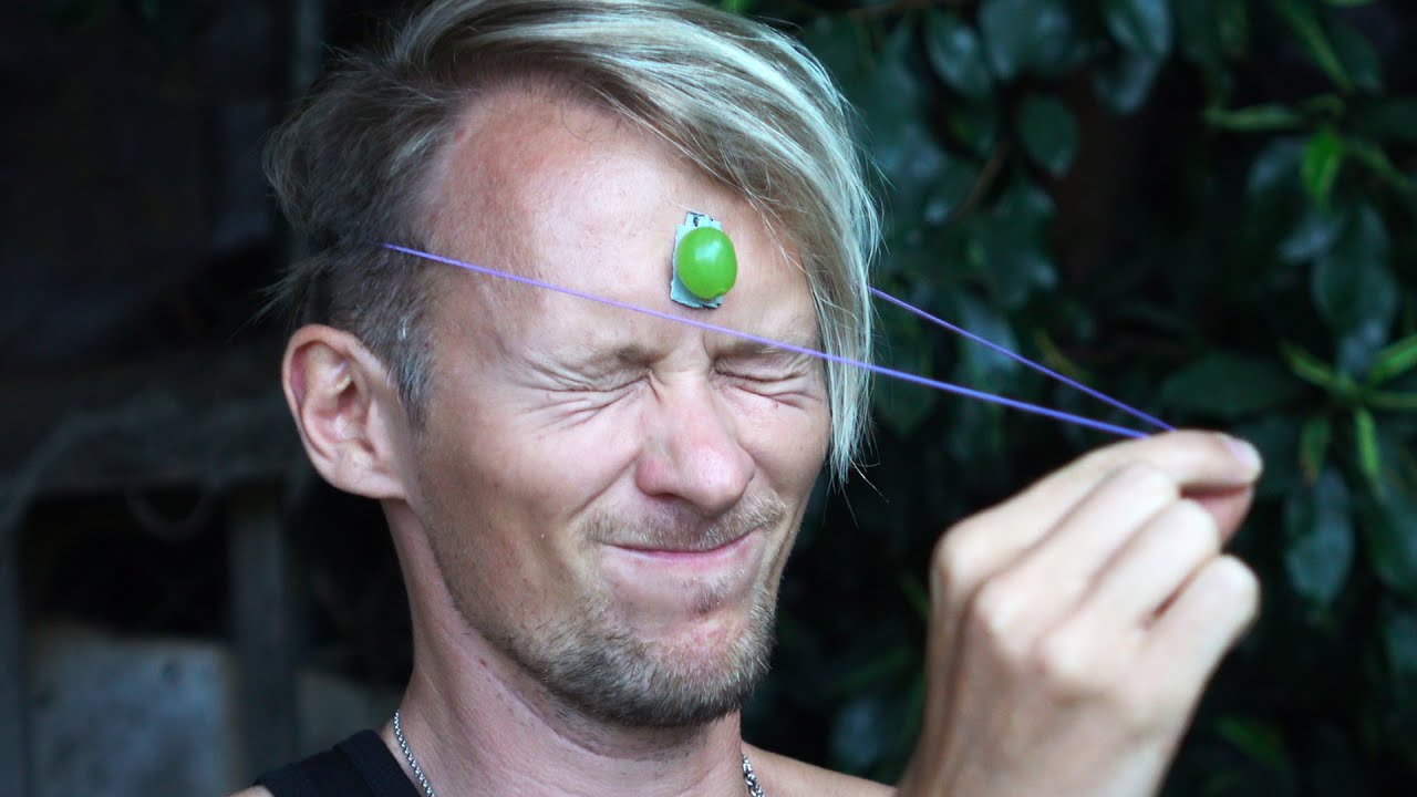Rubber Band Grape Smash Challenge! - Dudesons Summer of Challenges