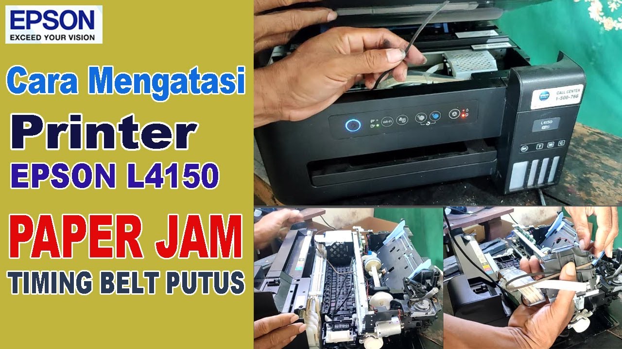 Cara Mengatasi Printer Epson L4150 Error Paperjam Timing Belt PUTUS