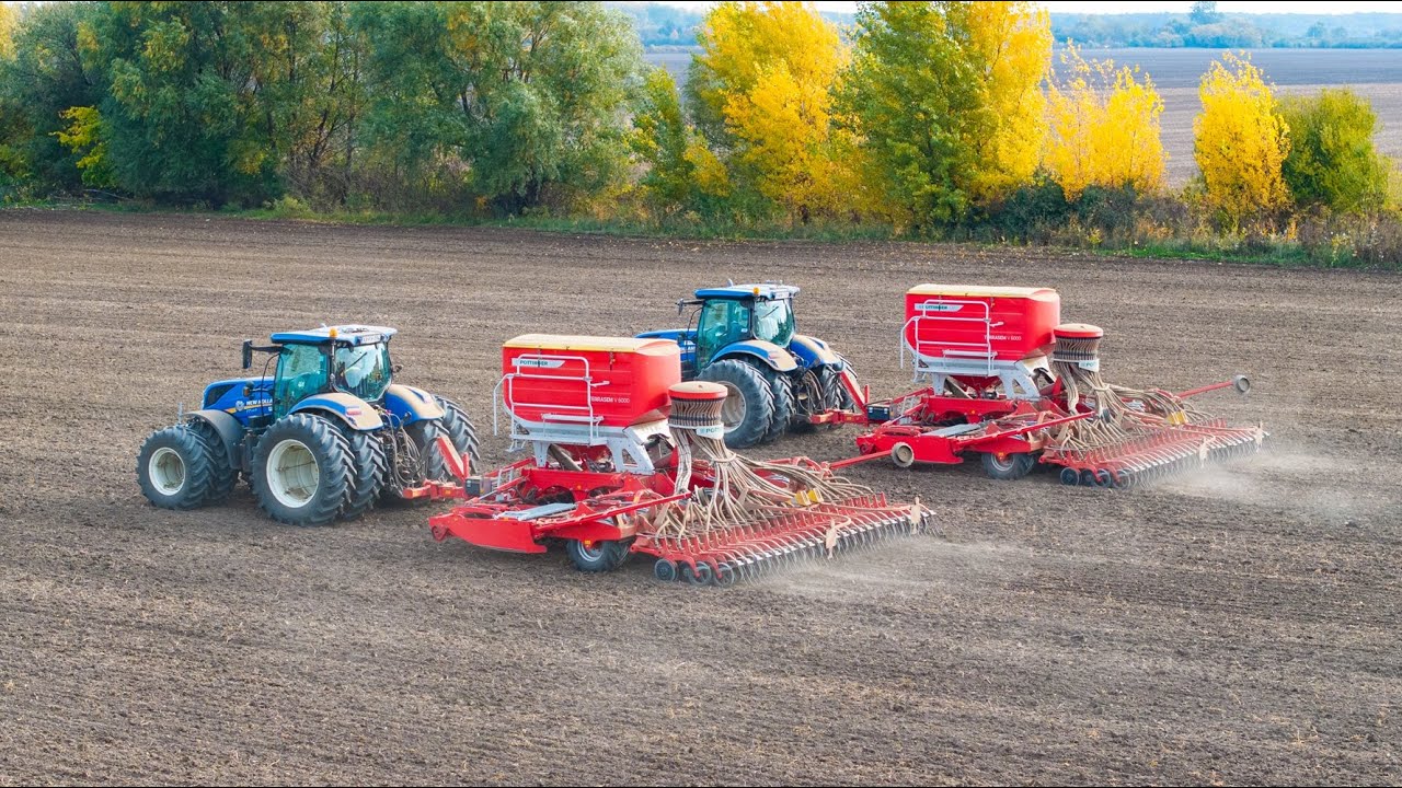 #agrotec | New Holland T7 traktorok és Pöttinger Terrasem V6000 vetőgépek az Agroplanta Kft.-nél.