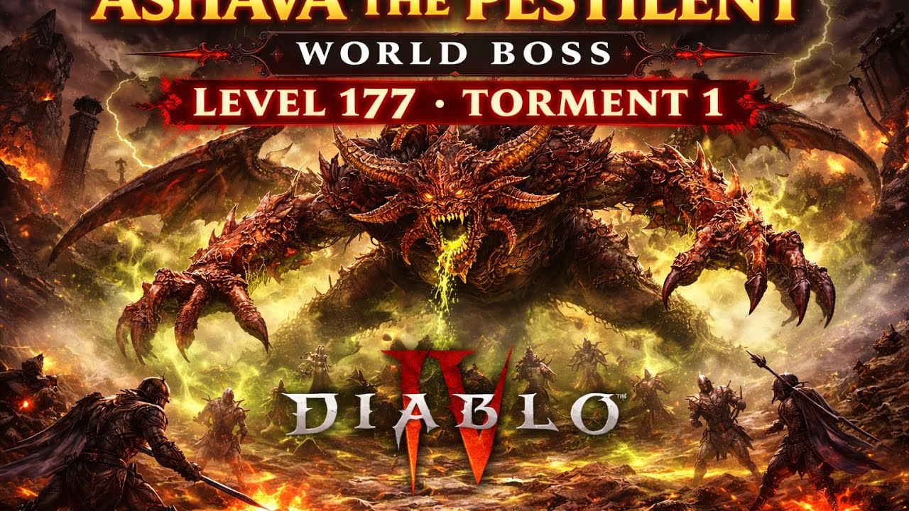 Ashava the Pestilent – Level 177 | Torment 1 World Boss