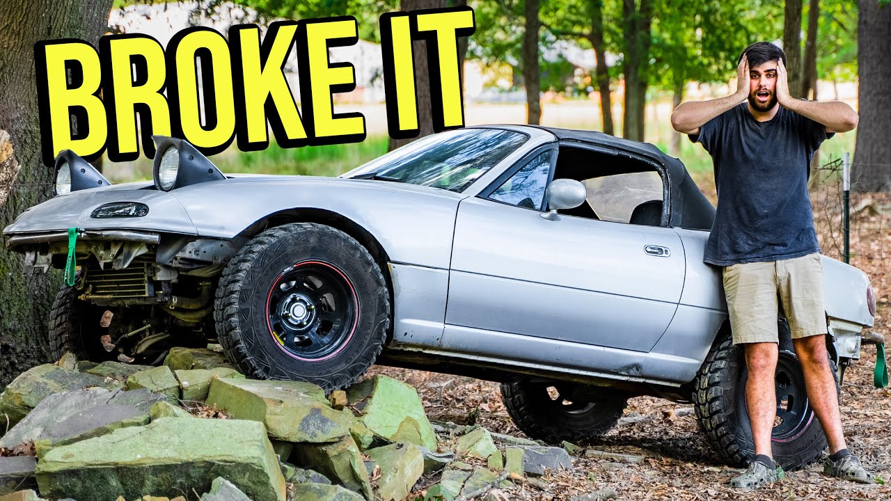 We BROKE THE LIFTED MIATA! *EXTREME OFF-ROADING*