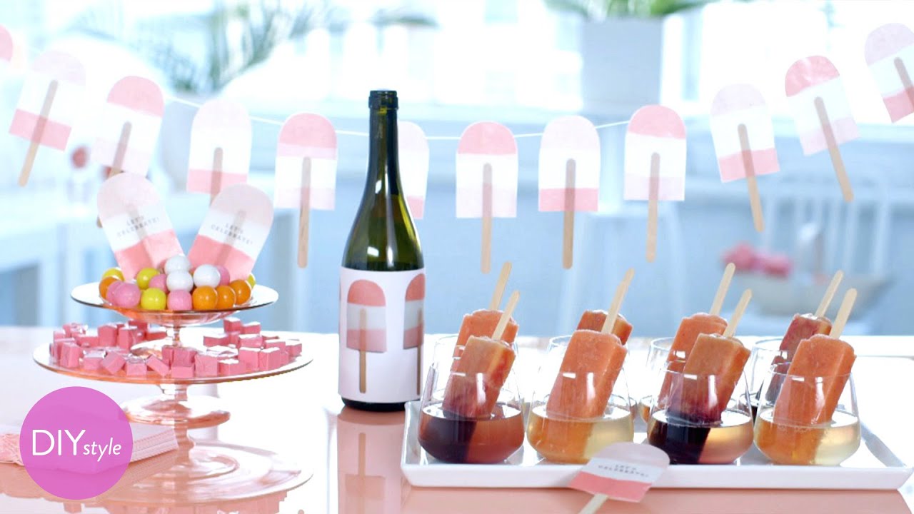DIY Champagne Popsicle Party! - DIY Style with Erin Furey - Martha Stewart