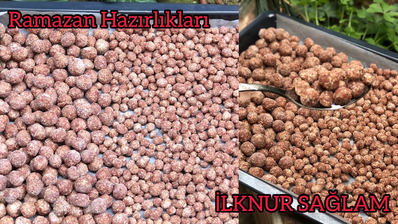 Ramazan hazırlıkları/Buzluğa Yemeklik ve Çorbalık Köfte Hazırlığı💯Topalak/Misket Köfte
