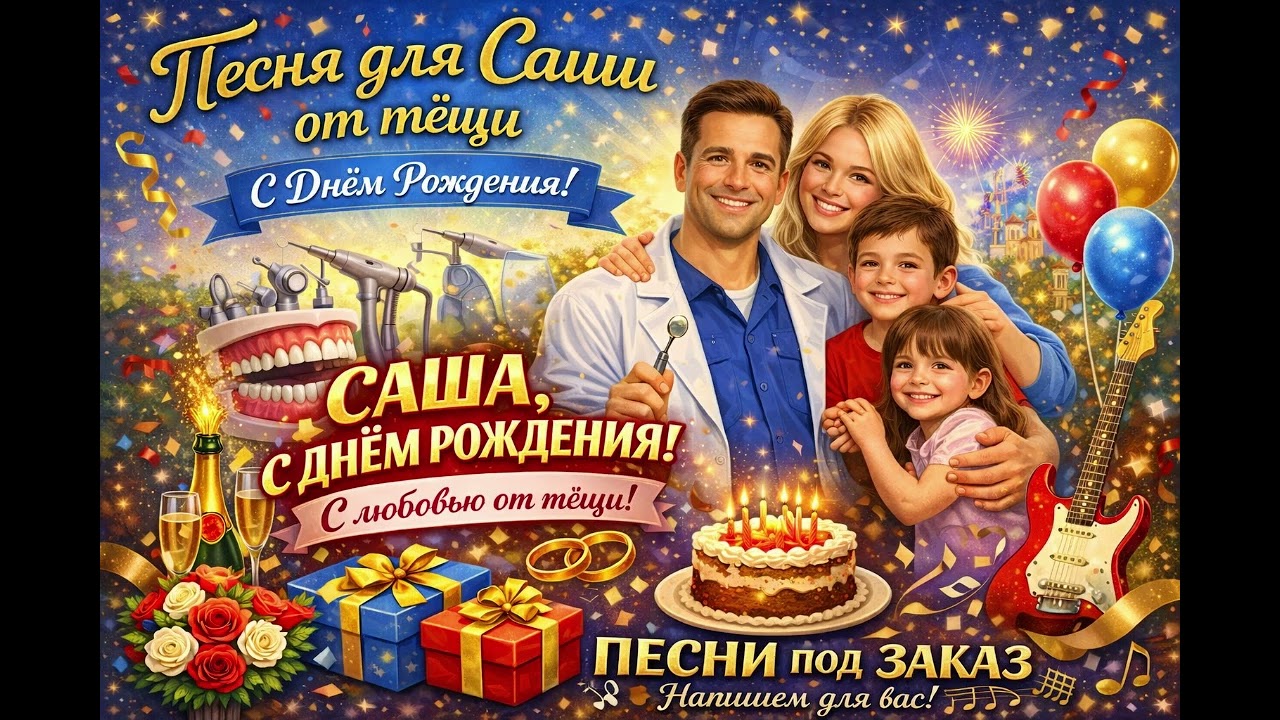С Днём рождения, Саша!  Песня от тёщи