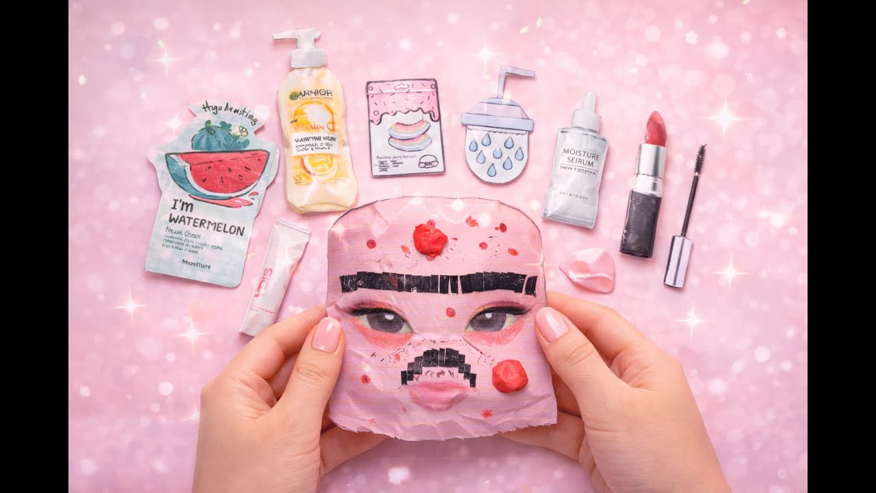 Roblox Baddie Glow Up 💖 Skincare & Makeup | Paper Blind Bag ASMR